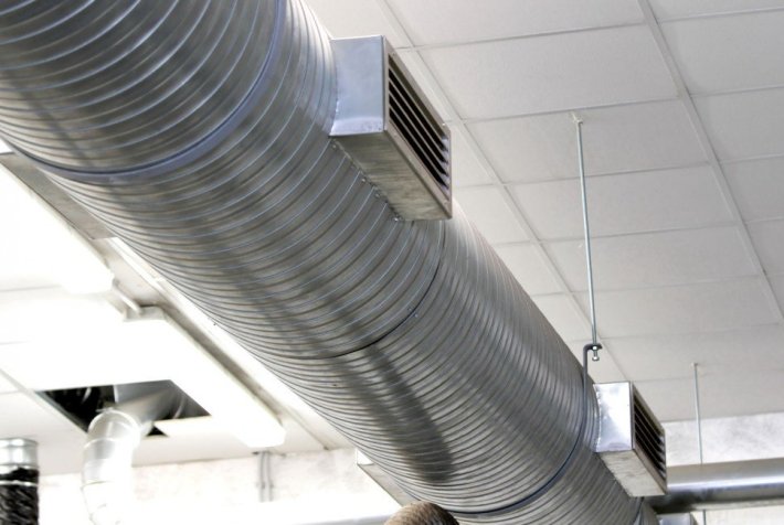 central AC duct
